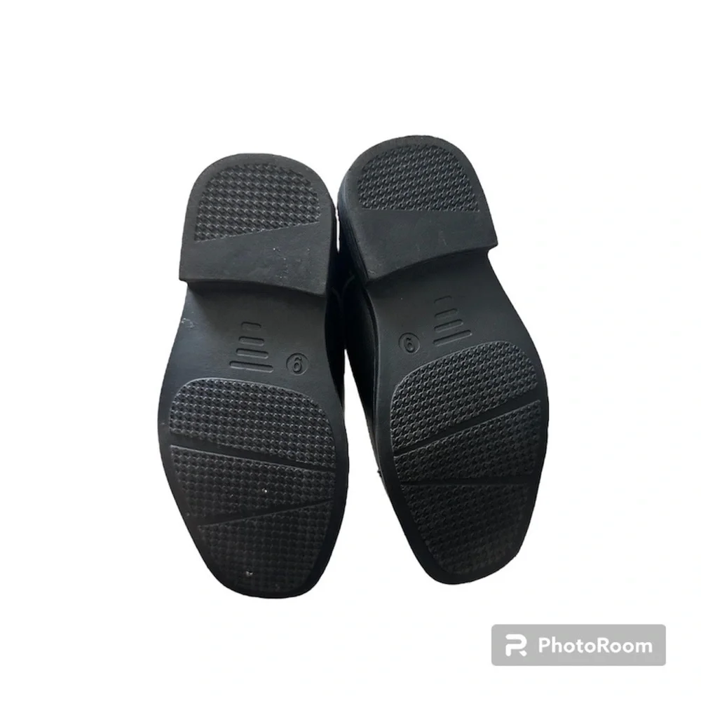 Toddler boys size 6 Steve Madden Velcro buckle dress shoe loafer leather black   - Picture 7 of 7